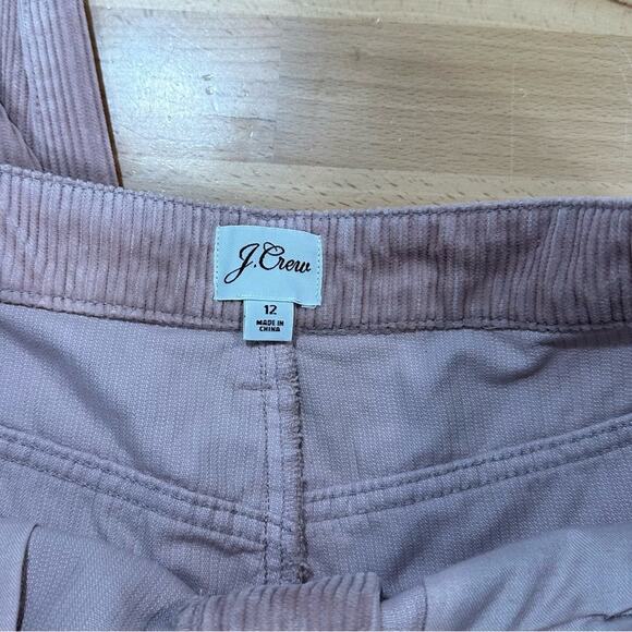 J. Crew High-rise Tapered Corduroy Pant Blush Pink Wide Wale Corduroy size 12 - Picture 6 of 9